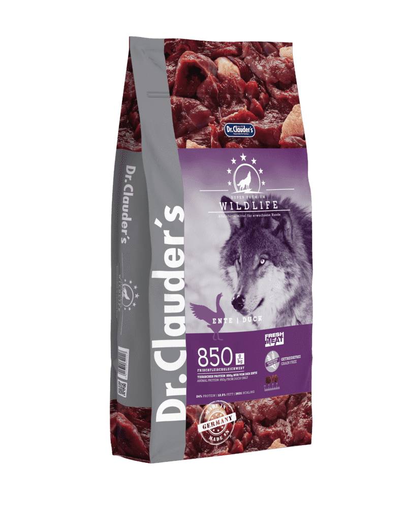 Dr. Clauder's Wildlife Anatra alto contenuto di carne fresca 11,5 kg